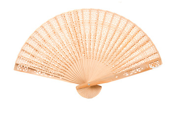 wooden oriental fan