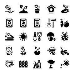Fototapeta premium garden icons set