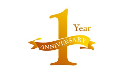 1 Year Ribbon Anniversary