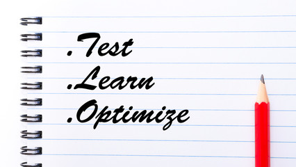 Test Learn Optimize