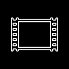 Obraz premium The film icon. Film symbol. Flat