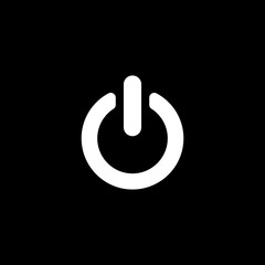The power icon. Power symbol. Flat