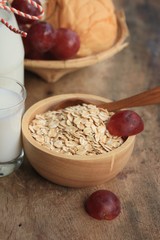 oat flakes with milk