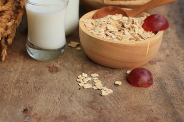 oat flakes with milk