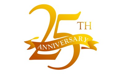 25th Year Ribbon Anniversary