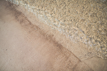 Big waves in Baltic Sea, close-up image