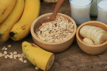 oat flakes with milk