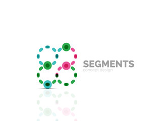 Vector outline minimal abstract geometric logo