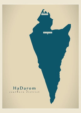 Modern Map - HaDarom IL