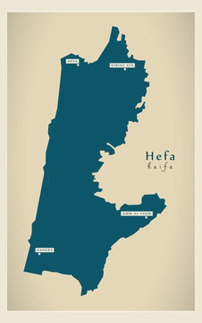 Modern Map - Hefa IL