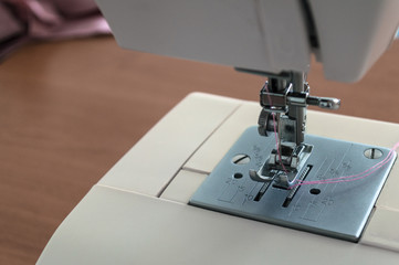 Sewing machine is ready for operation