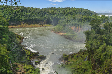 Fototapeta na wymiar Iguazu Park Landscape Aerial View