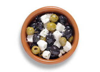 Olives and feta Cheese