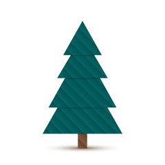 Abstract Fir Tree with Lines