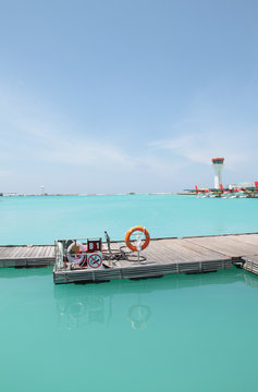 Maldivian Air Taxi. The maldivian air taxi provide the island with tourists which arrived on the international airport Male