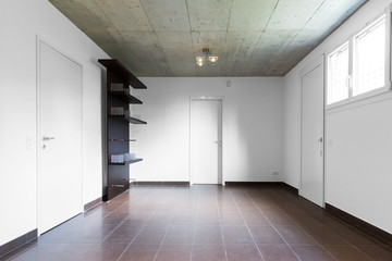 Modern house, empty apartment, nobody inside