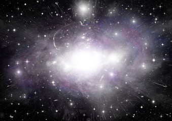 galaxy in a free space