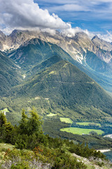 Fototapeta na wymiar Simmering mountain in Austria