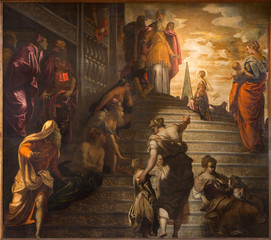 Venice - Presentation of Virgin in the Temple by Tintoretto.