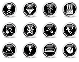High voltage simply icons