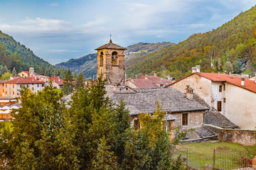 mountain village in Tuscany