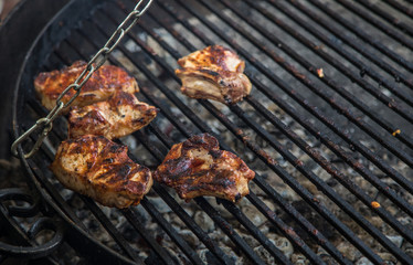Ribs on the grill