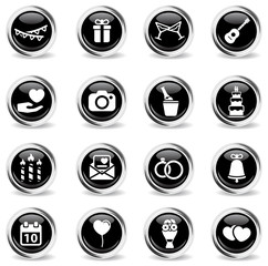 Wedding simply icons