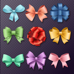 Ribbons set for Christmas or Birthday gifts