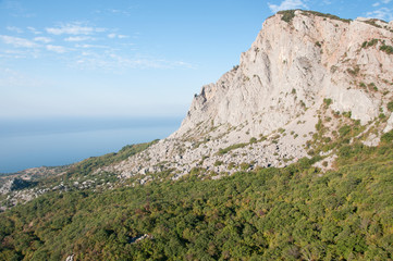 Foros mountain in the morning light, southern coast of Crimea