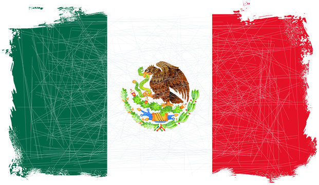 Mexican Flag Grunge