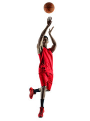 Fototapeta premium man basketball player isolated silhouette
