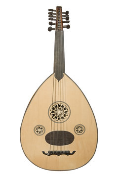 Oud icon. Middle eastern arabian music instrument