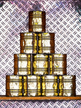 Tin Can Pyramid Game