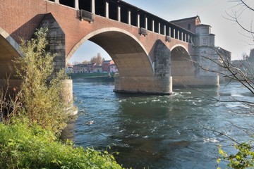 Fototapeta na wymiar Ponte vecchio Pavia