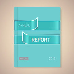 Annual Report Cover vector illustration