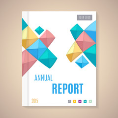 Fototapeta premium Annual Report Cover vector illustration