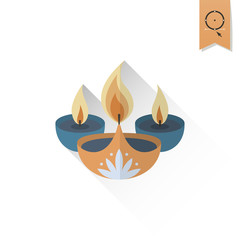 Diwali. Indian Festival Icon