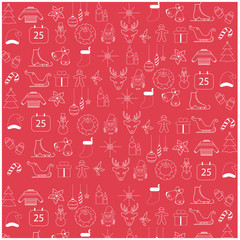 Minimal design for Christmas Wrapping Paper Seamless Pattern