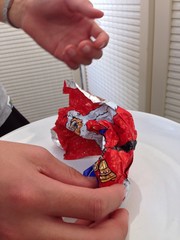 melting chocolate santa