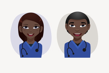 Fototapeta premium Nurse Avatars