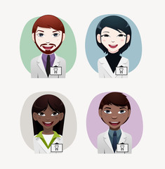 Dentist vector illustration