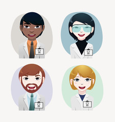 Dentist vector illustration