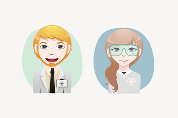 Medical personal with Protective suit