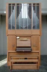organ in the cathedral in Reykjavik city
