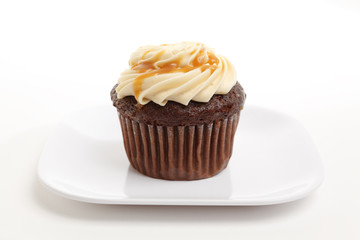 Plated Chocolate Cupcake
