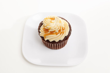 Plated Chocolate Cupcake