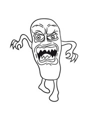 Green Funny Little Monster