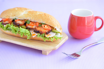 vietnam banh mi. Banh mi is kind of vietnamese sandwich