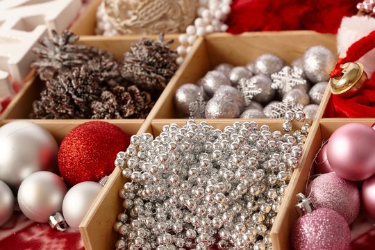 Selection of christmas ornaments