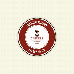 Delicious coffee label